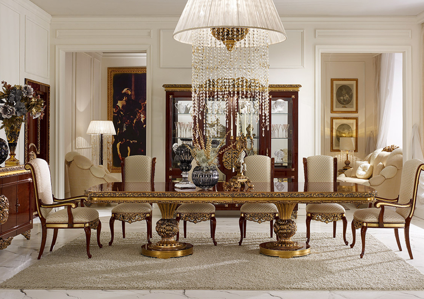 A R Arredamenti Gran Royal Dining Room Collection Rectangular A R Arredamenti Gran Royal Dining Room Collection Rectangular