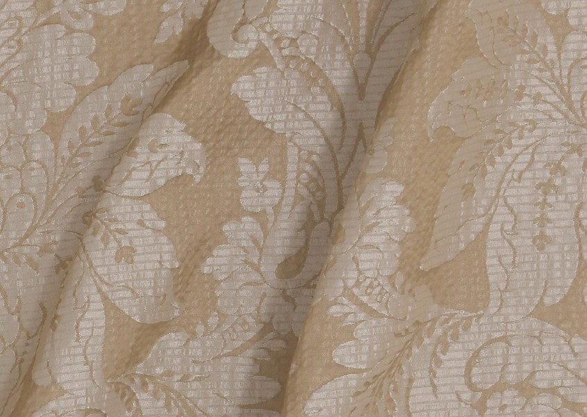 Red Damask Curtain Fabric CRYSTALLUXE LONDON